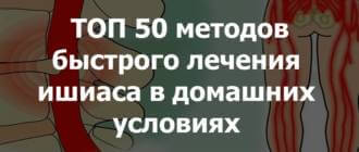 Как лечить дома ишиас (воспаление седалищного нерва), симптомы, как снять боль