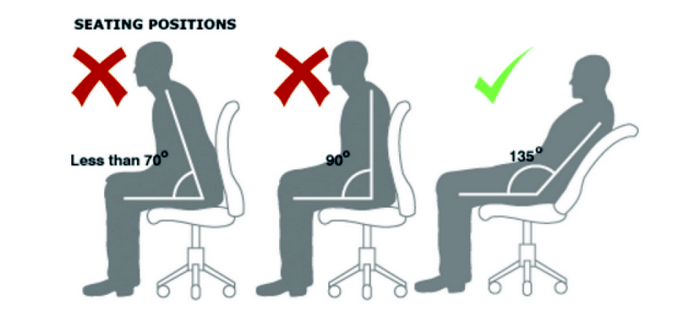 как сидеть чтобы не болела спина